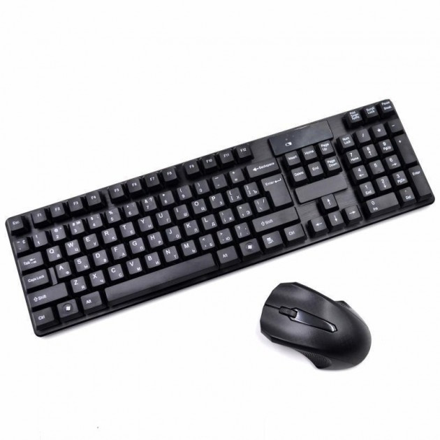 

Комплект беспроводная клавиатура + мышь TJ-808 Black