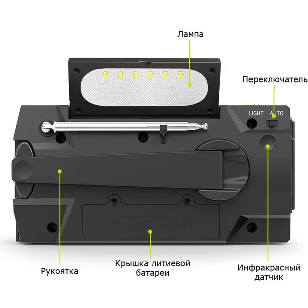 Радио-динамо с фонарем роторное MD-090P с солнечной зарядкой, USB и  встроеннным powerbank – фото, отзывы, характеристики в интернет-магазине  ROZETKA от продавца: Стимул | Купить в Украине: Киеве, Харькове, Днепре,  Одессе, Запорожье, Львове