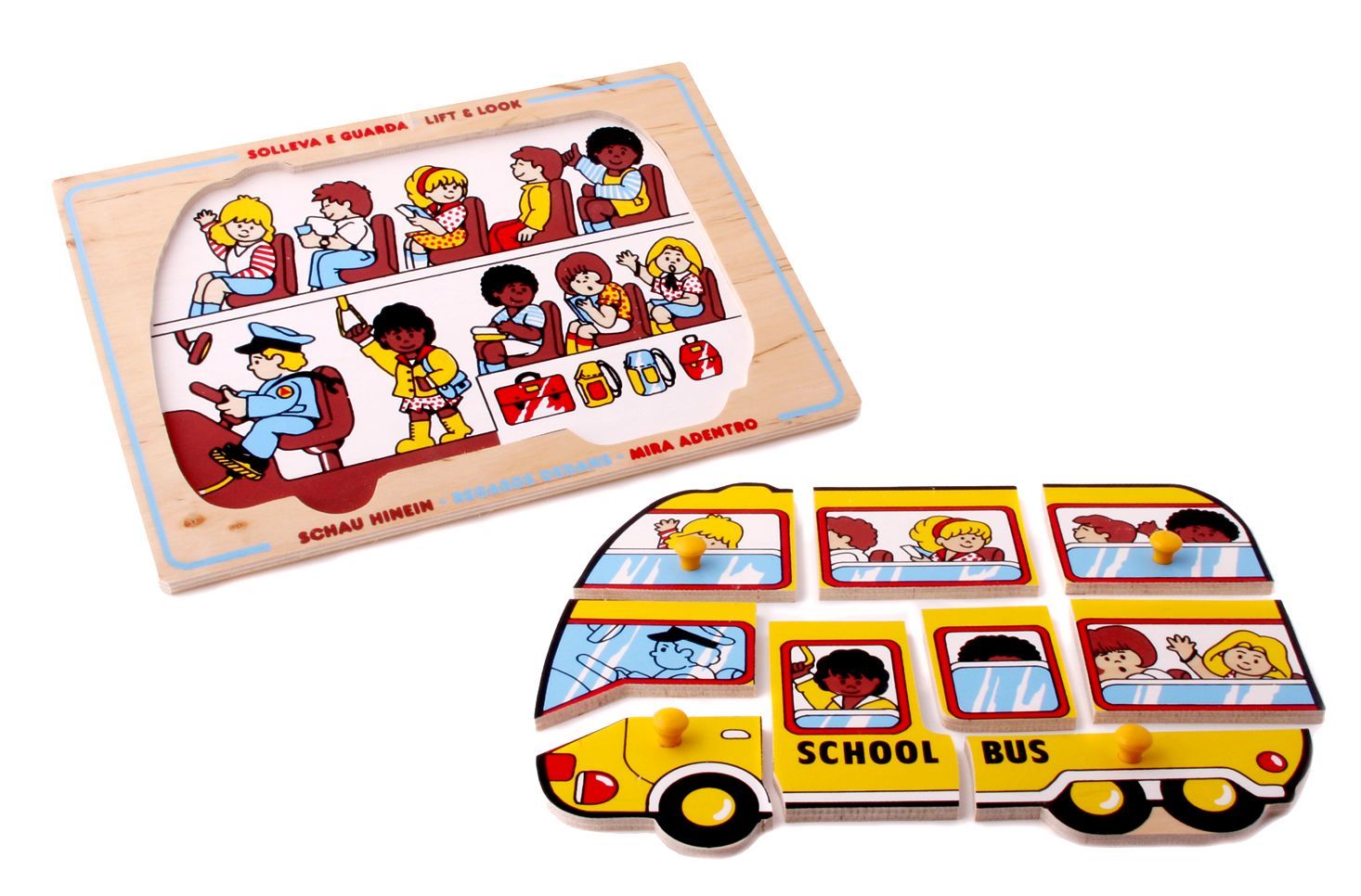 

Мозаїка Шкільний автобус Lam Toys 9 деталей 29.50х20.50х0.90 (1426)