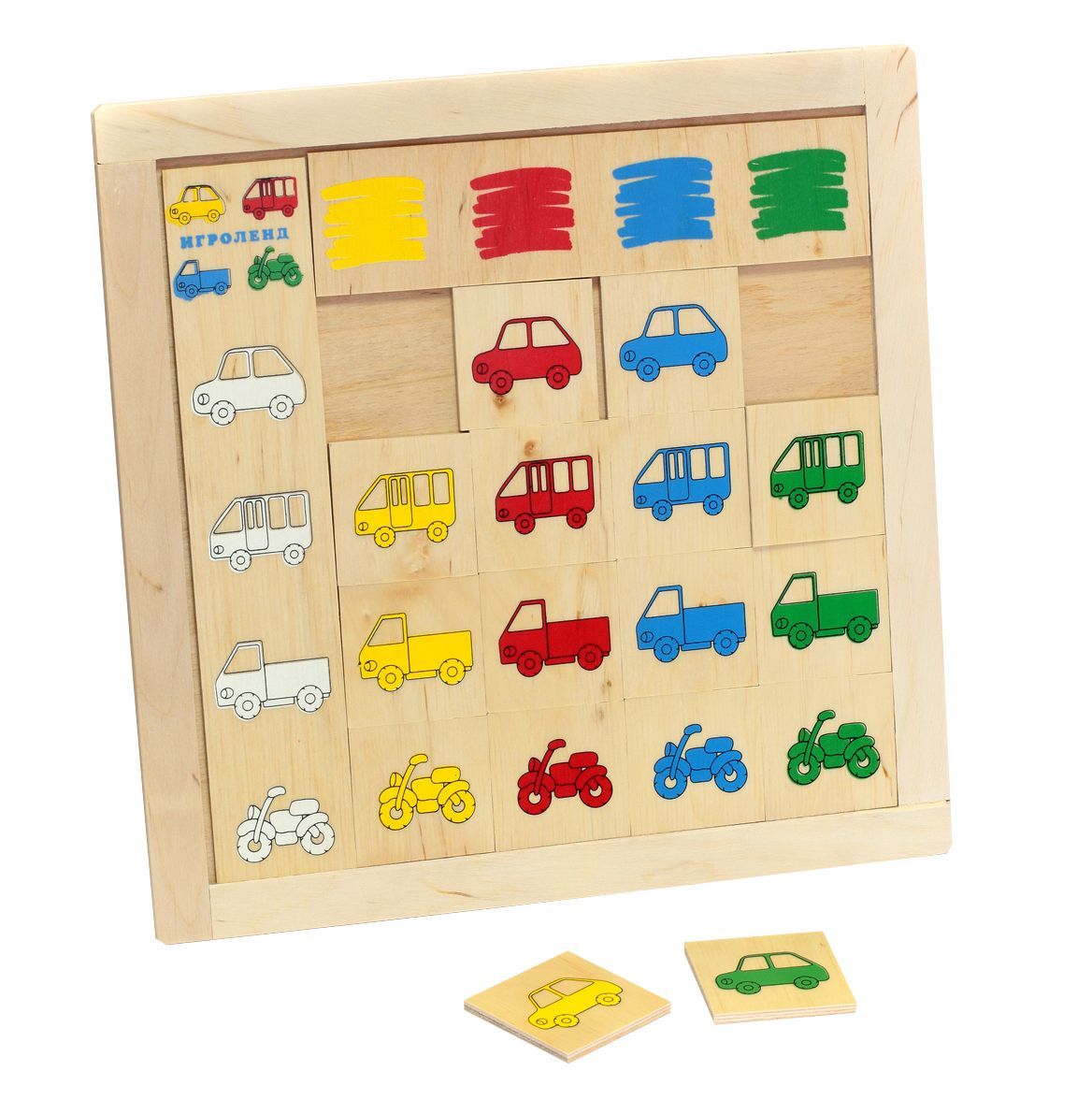 

Класифікація Знайди гараж Lam Toys 18 деталей 27.00х27.00х0.90 (1316)