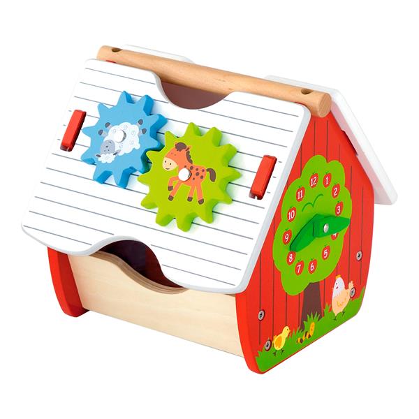 

Деревянный сортер Viga Toys Веселый домик (50533)