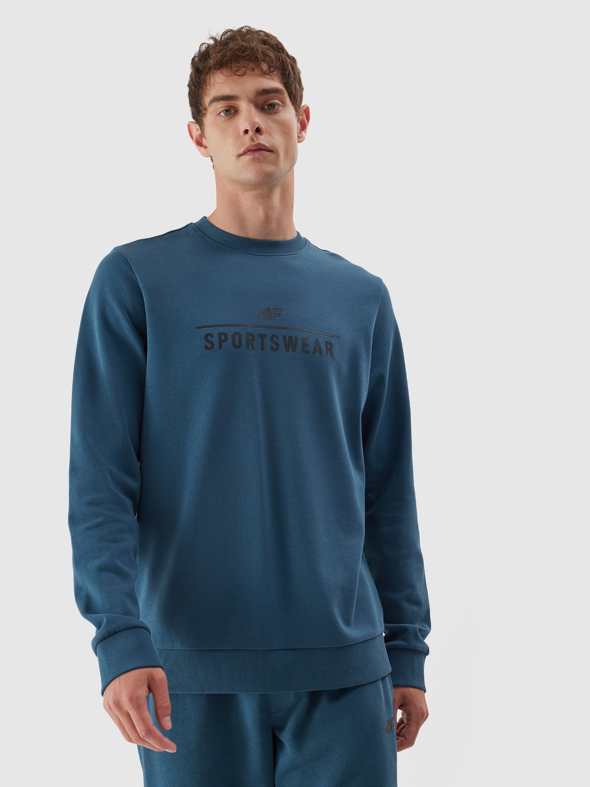 Акція на Світшот 4F Sweatshirt M692 4FAW23TSWSM692-32S S Синій від Rozetka