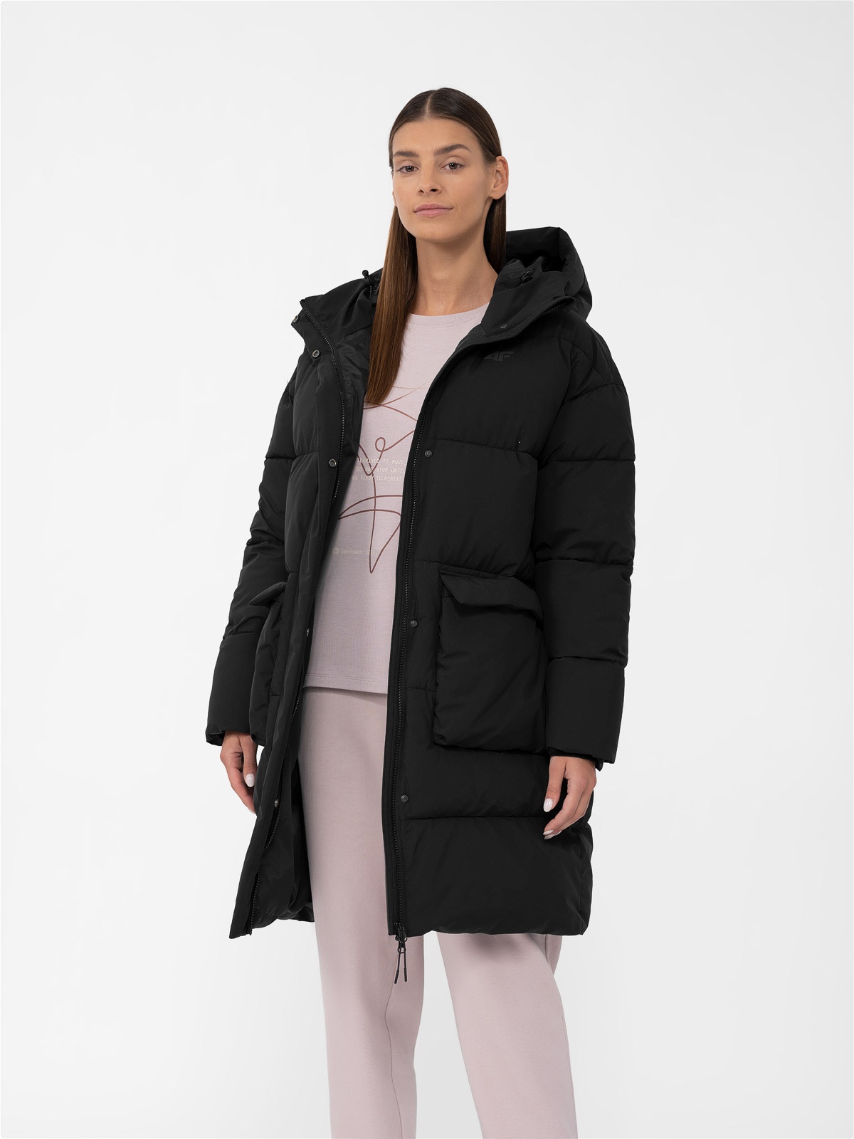 Акція на Куртка зимова жіноча 4F Down Jacket F236 4FAW23TDJAF236-20S XS Чорна від Rozetka