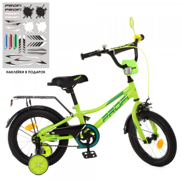 

Велосипед детский 2-х кол. 12д. PROF1 Y12225 Prime (green)