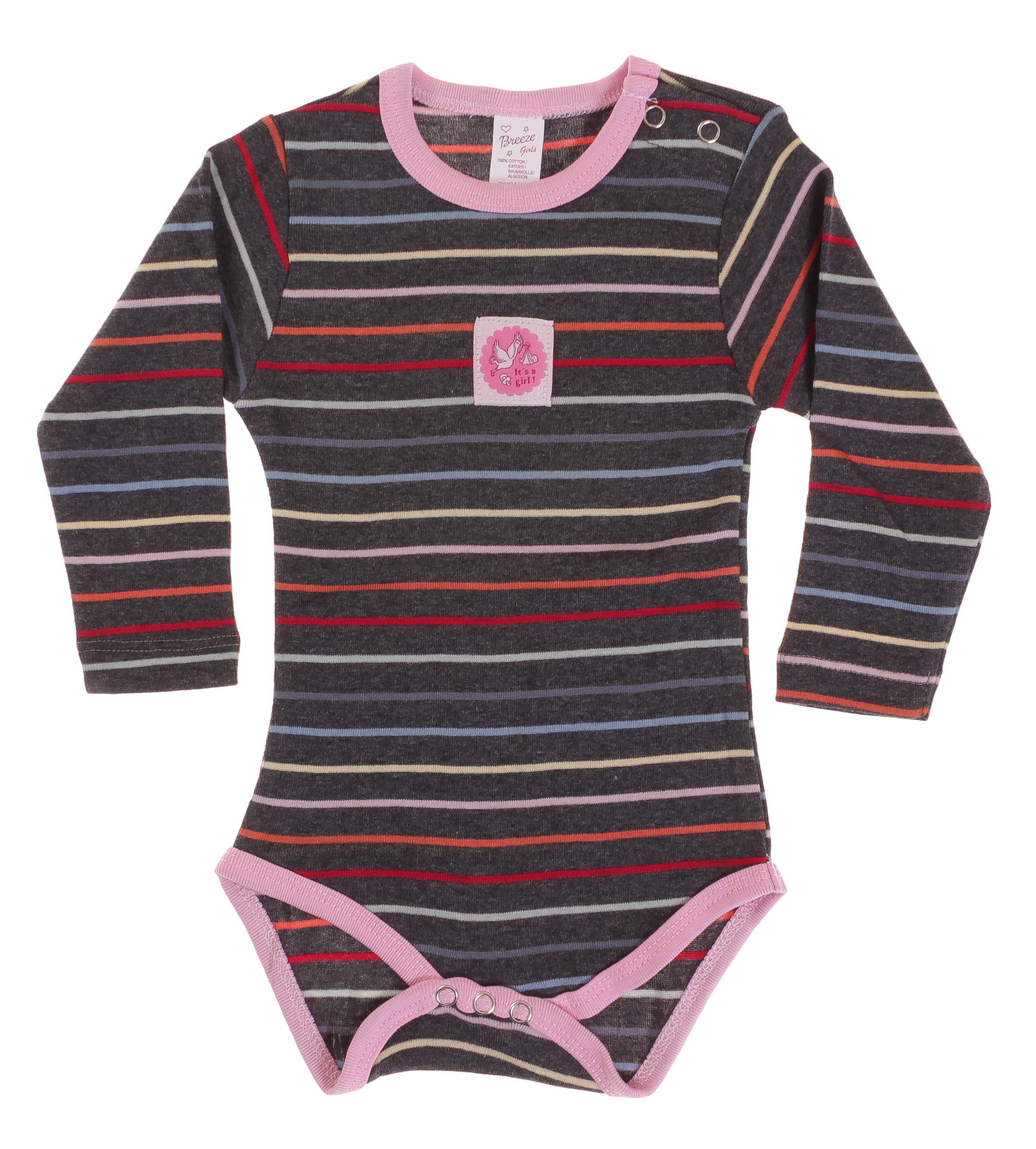 

Боди-Фуфайка с длинным рукавом Breeze Антрацит 86 см 1027