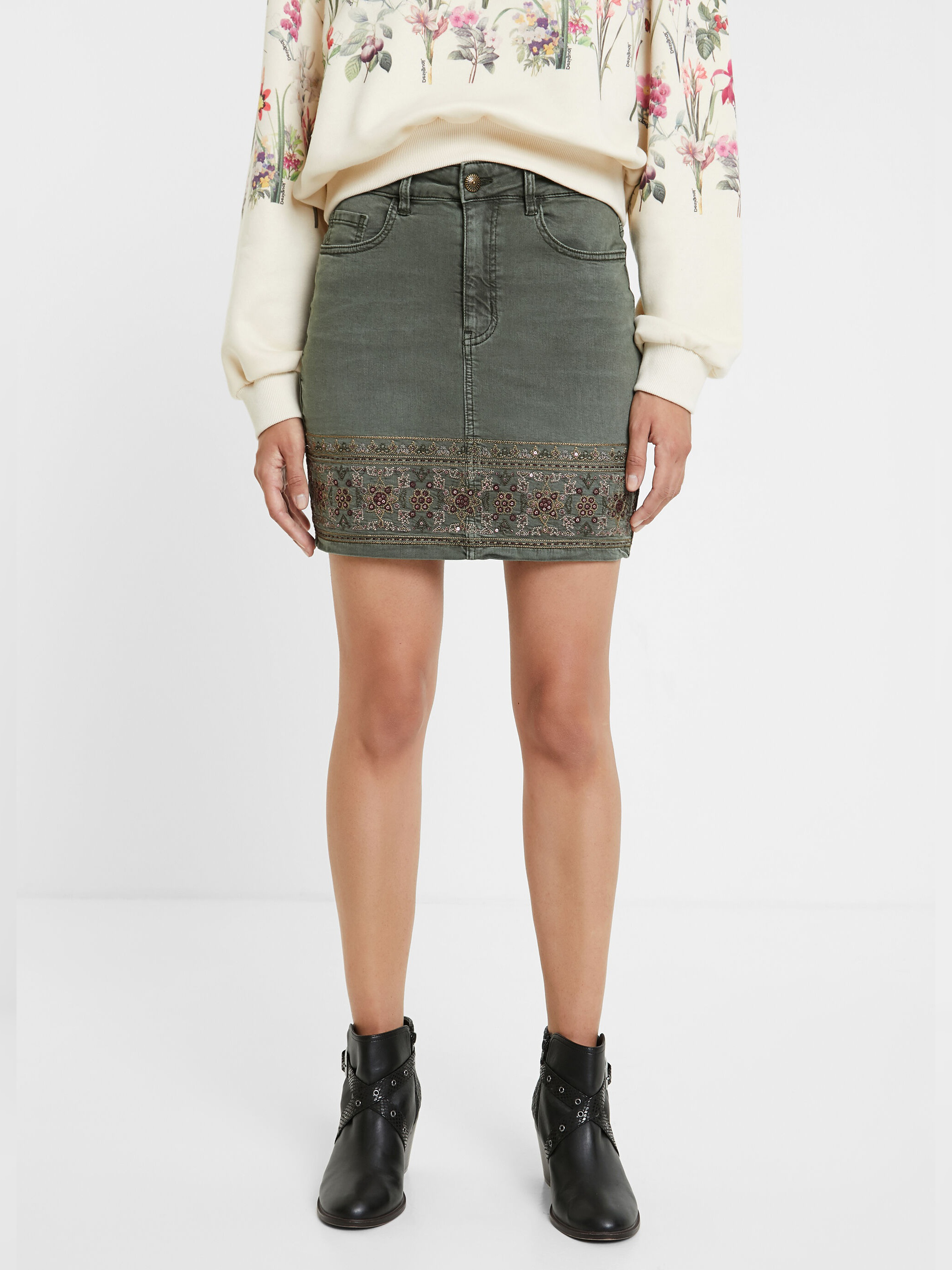 

Джинсовая юбка Desigual 20WWFN03-4003 24