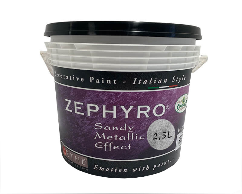 

Штукатурка "серебряные дюны" SPIVER ZEPHYRO SILVER декоративная 2,5л