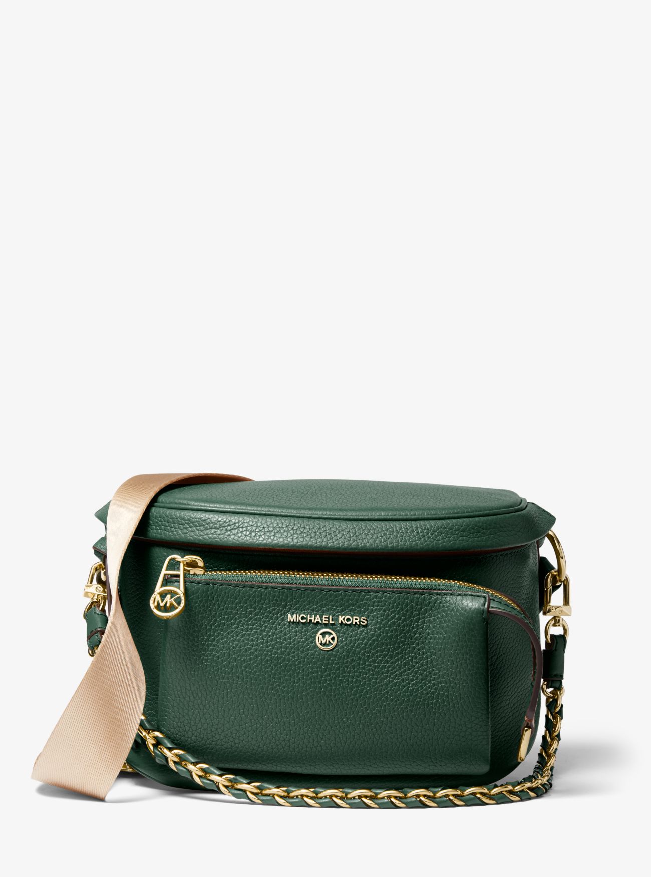 

Женская кожаная поясная сумка Michael Kors Slater MD Sling Pack Msgr 30T0G04M6L 309 Moss