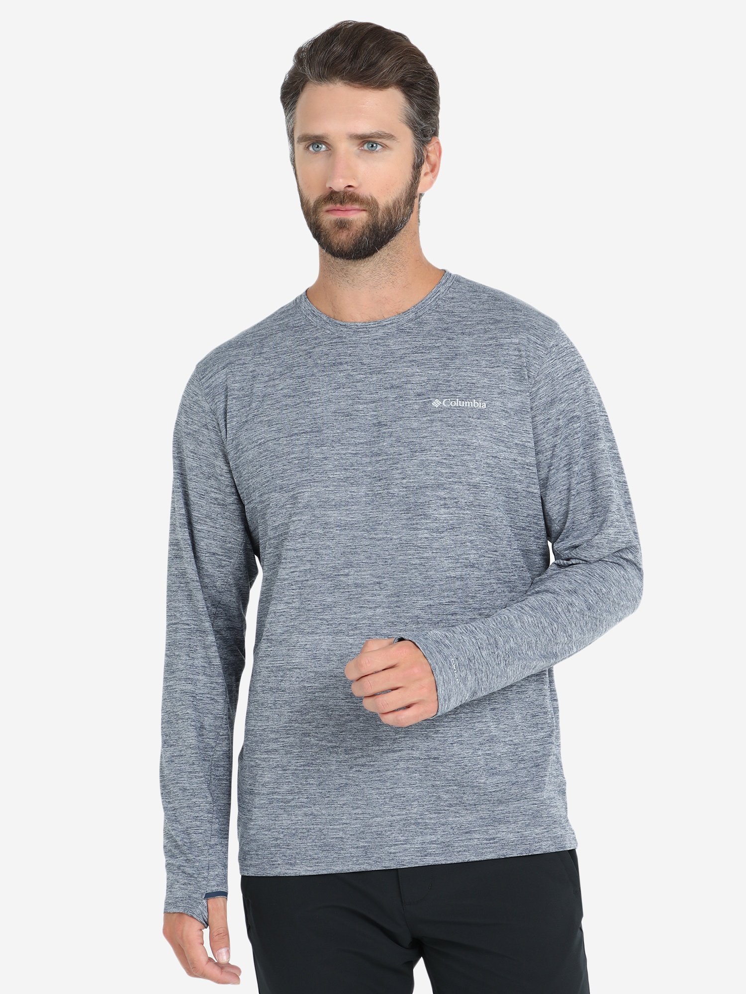 Акція на Спортивний лонгслів чоловічий Columbia Tech Trail Long Sleeve Crew II 1907001-464 M Синій від Rozetka