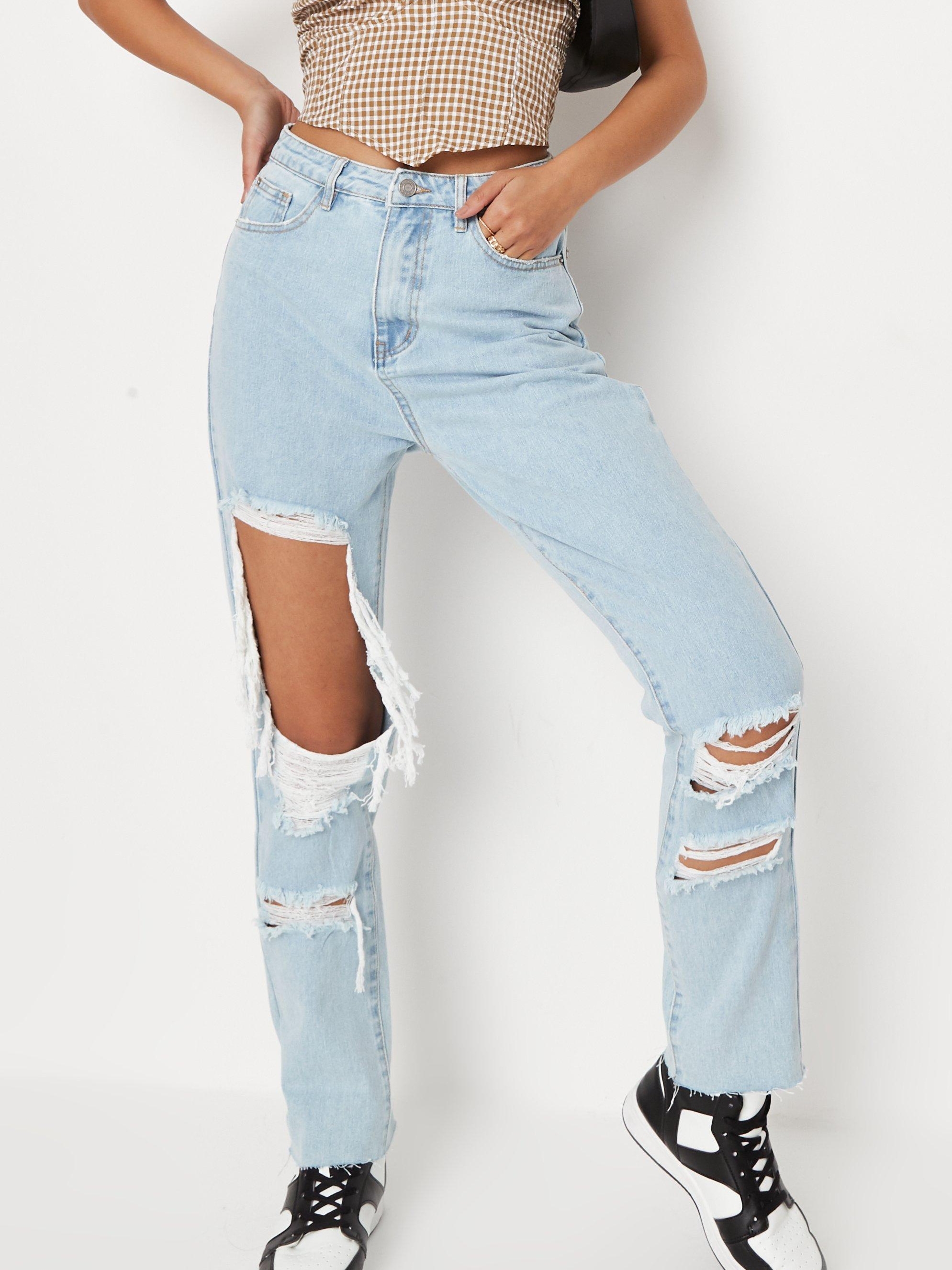 Акція на Джинси Regular Fit жіночі Missguided G1808294 38R Блакитні від Rozetka