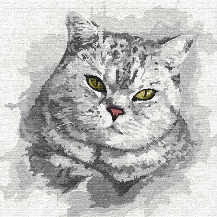 

Картина по номерам "Зеленоглазый взгляд" 30*30см KHO4200