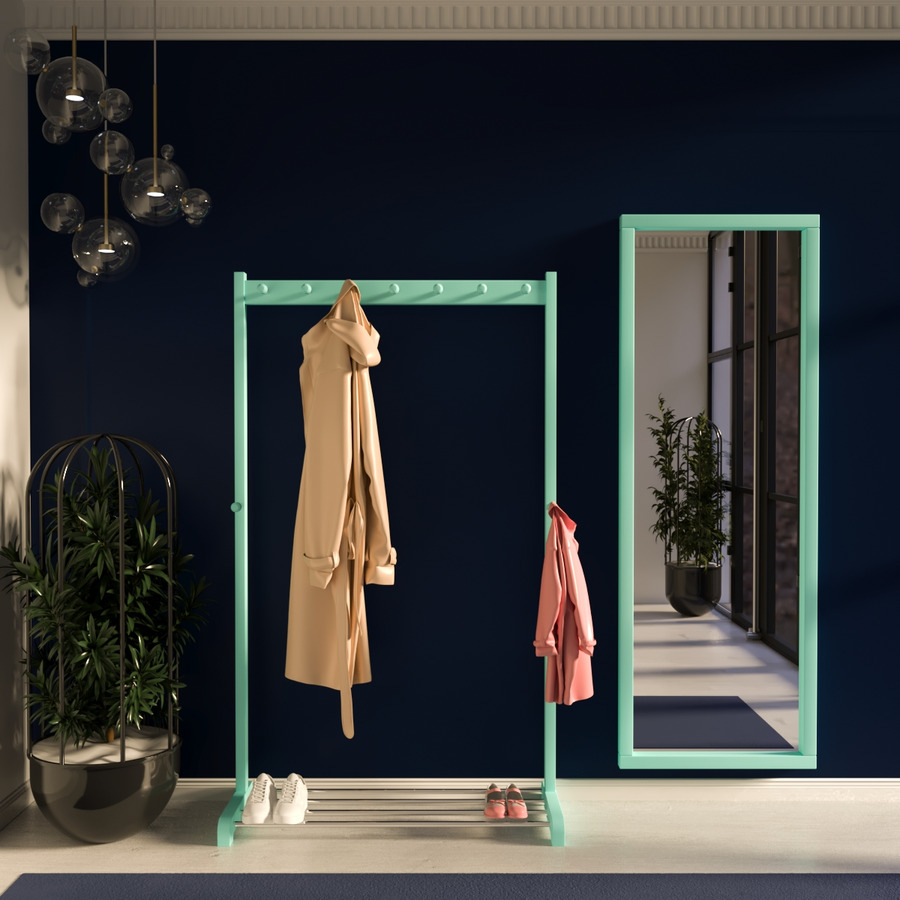 

Прихожая Фенстер Невада 9 Бирюзовая