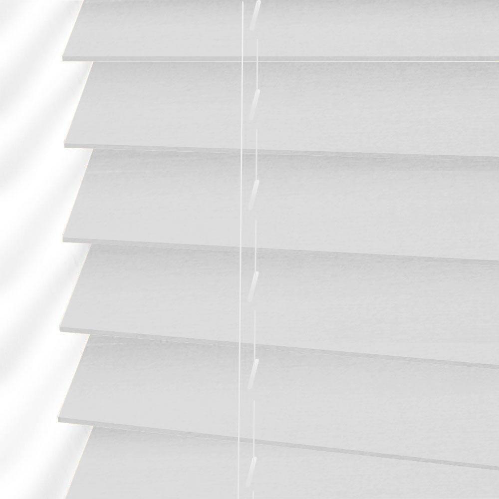 

Жалюзи деревянные горизонтальные 60x160 cм 50 мм белый Sundeco