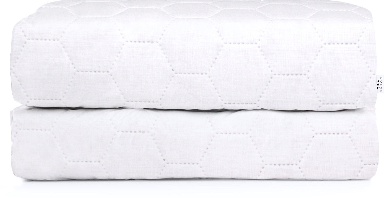 

Наматрасник стеганый Cosas 160х200 White