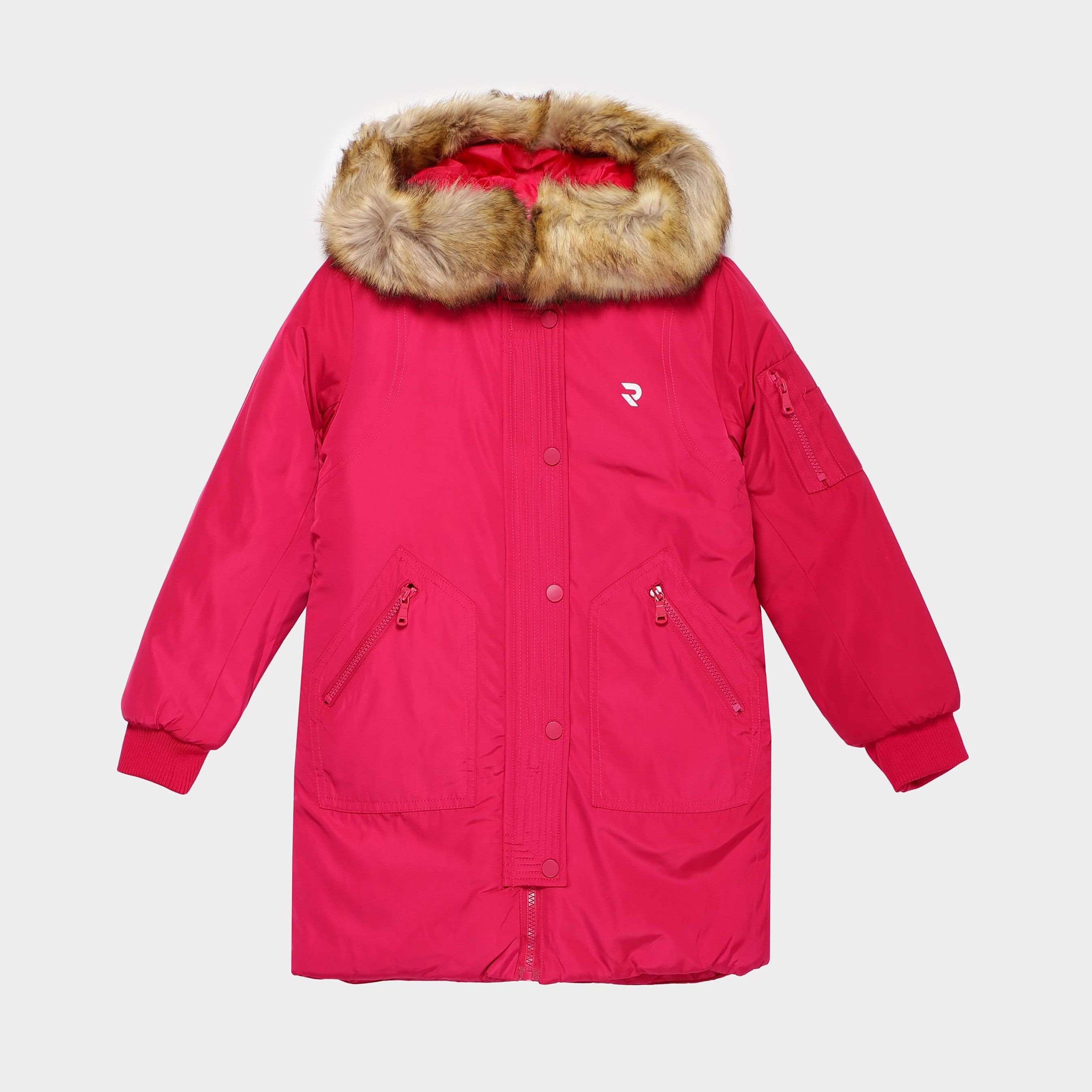 Акція на Підліткова зимова куртка для дівчинки RADDER Shannon 442020-610 164 см Малинова від Rozetka