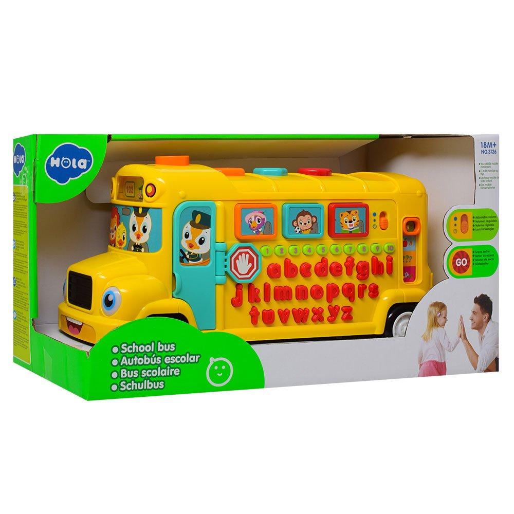 

Дитяча розвиваюча іграшка Hola Toys Шкільний автобус, англ. (3126)