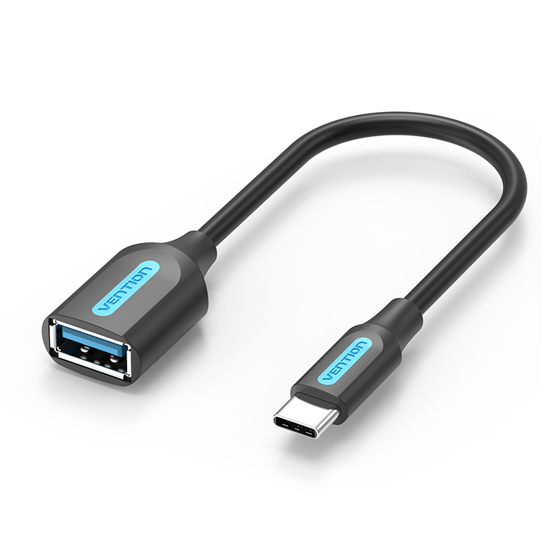 OTG Кабель USB (f) - microUSB (m) (черный, европакет)