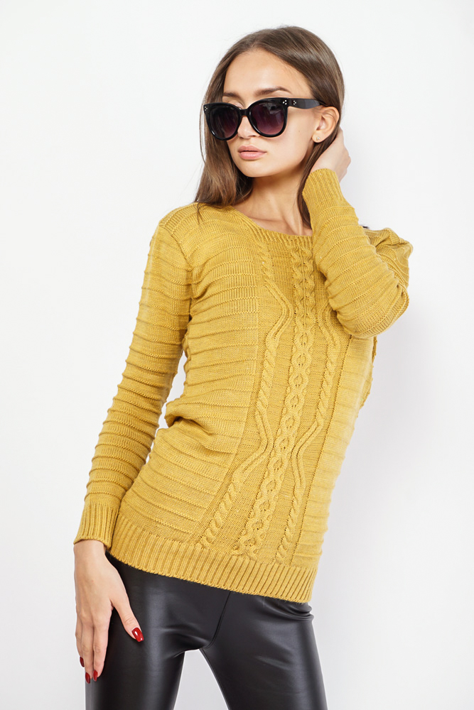 

Свитер однотонный Time of Style 85F031 S/M Горчичный