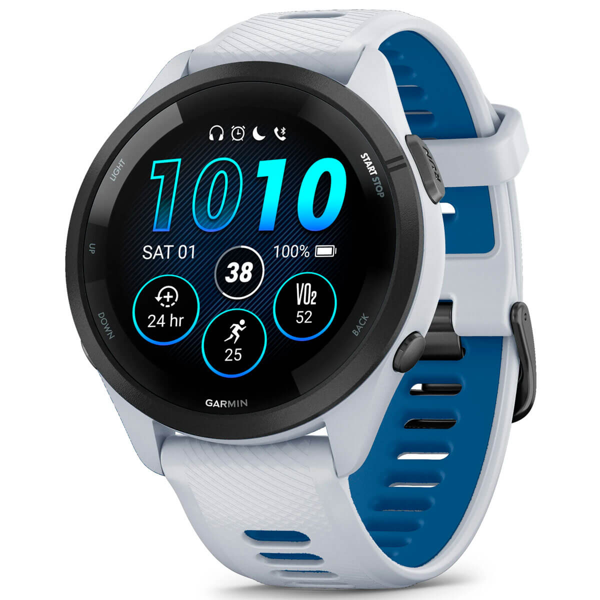 Смарт-годинник Garmin Forerunner 265 Black Bezel with Aqua Case