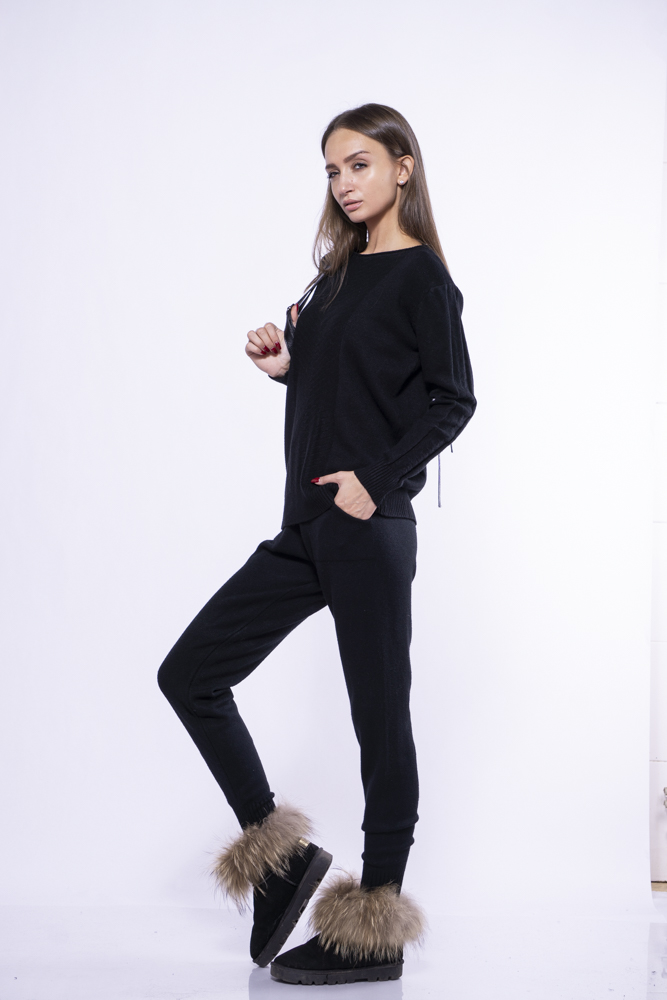

Теплый женский костюм Time of Style 120PSKL025 / Черный, Теплый женский костюм Time of Style 120PSKL025 S/M Черный