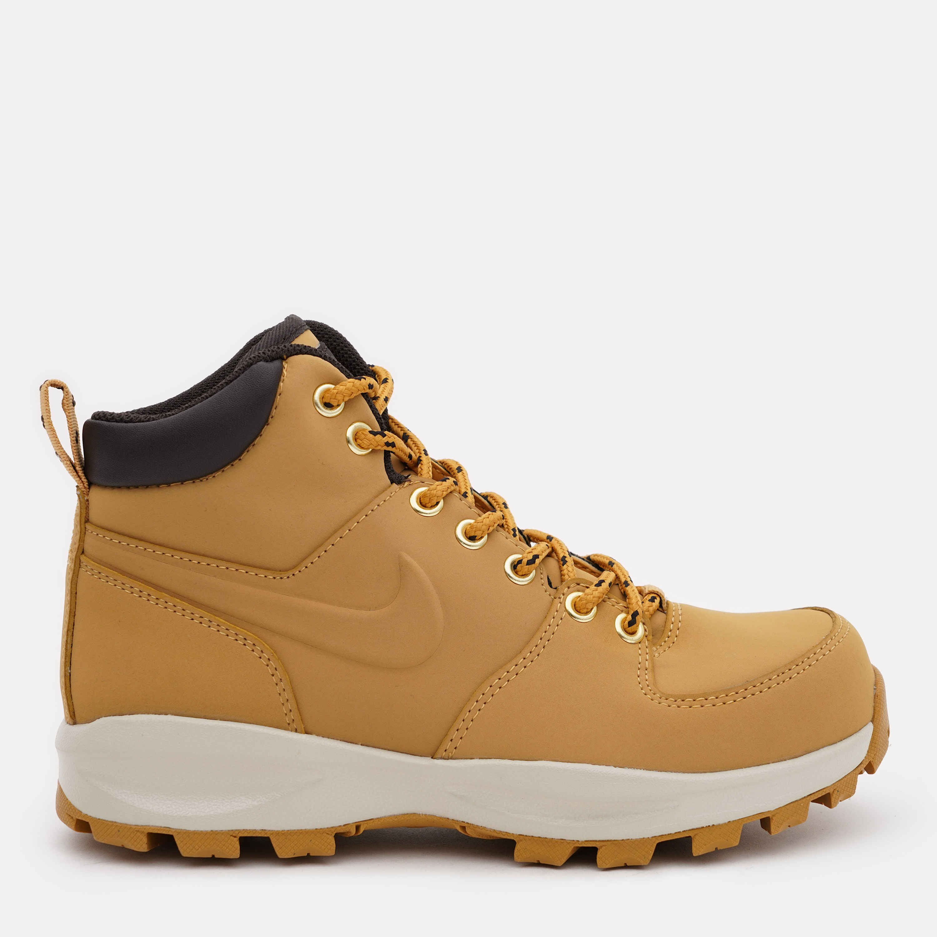 Акція на Підліткові черевики для хлопчика Nike Manoa Leather 454350-700 36.5 (4.5Y) Haystack/Haystack-Velvet Brown від Rozetka