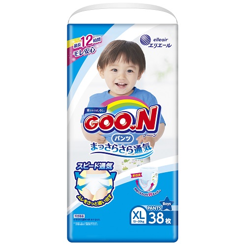 

Японские подгузники-трусики для мальчиков GOO.N 12-20 кг Размер Big (XL) 38 шт (843098)
