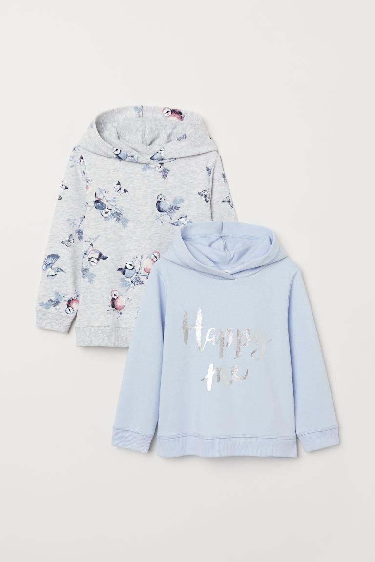 

Худи Детский H&M Набор 2 в 1 Трикотажный с капюшоном 110-116 см Серый-Голубой 09361087204028