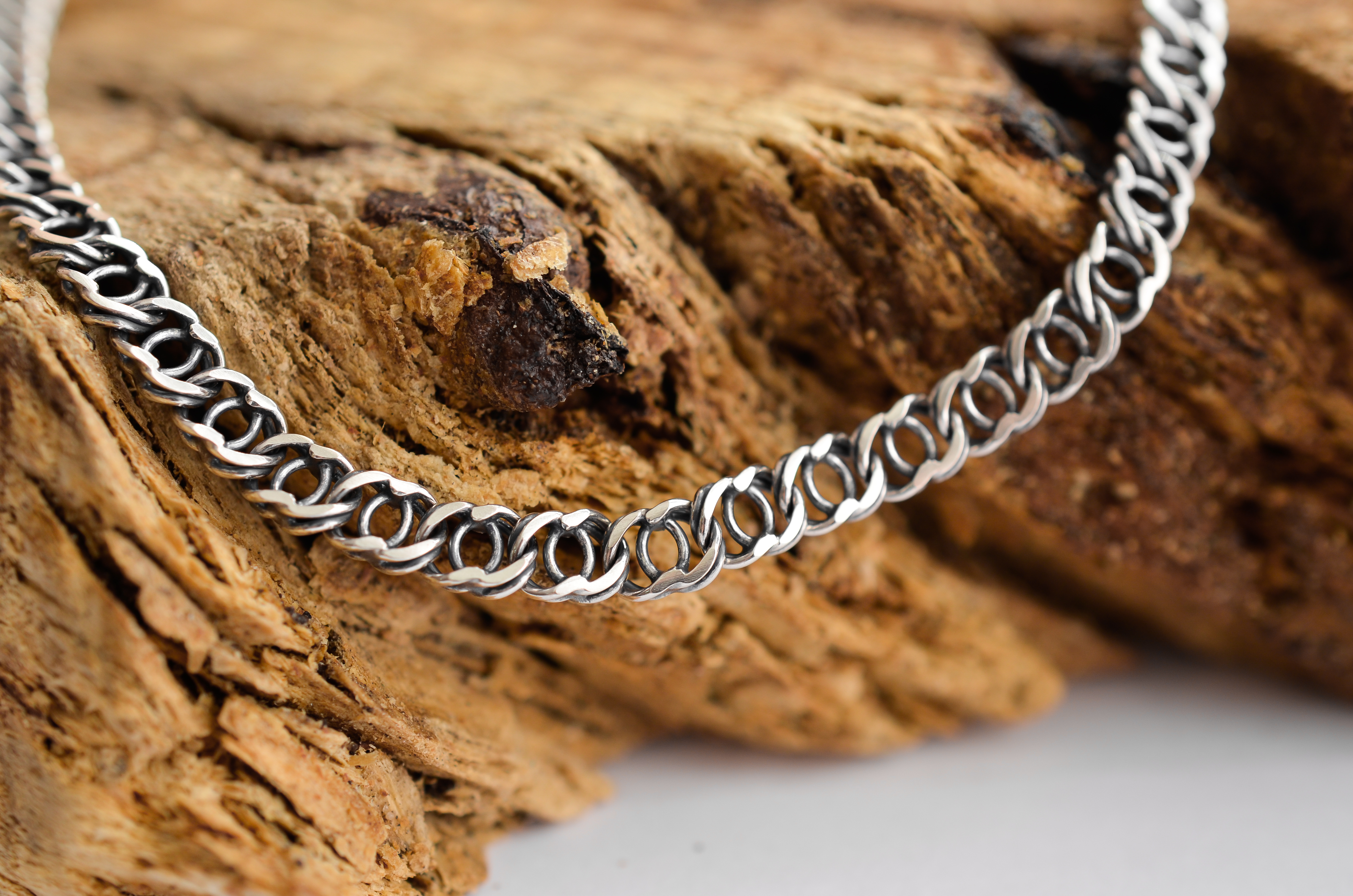 

Мужской серебряный браслет Meridian 925 пробы арабский бисмарк в чернении 19 размер 24112/119