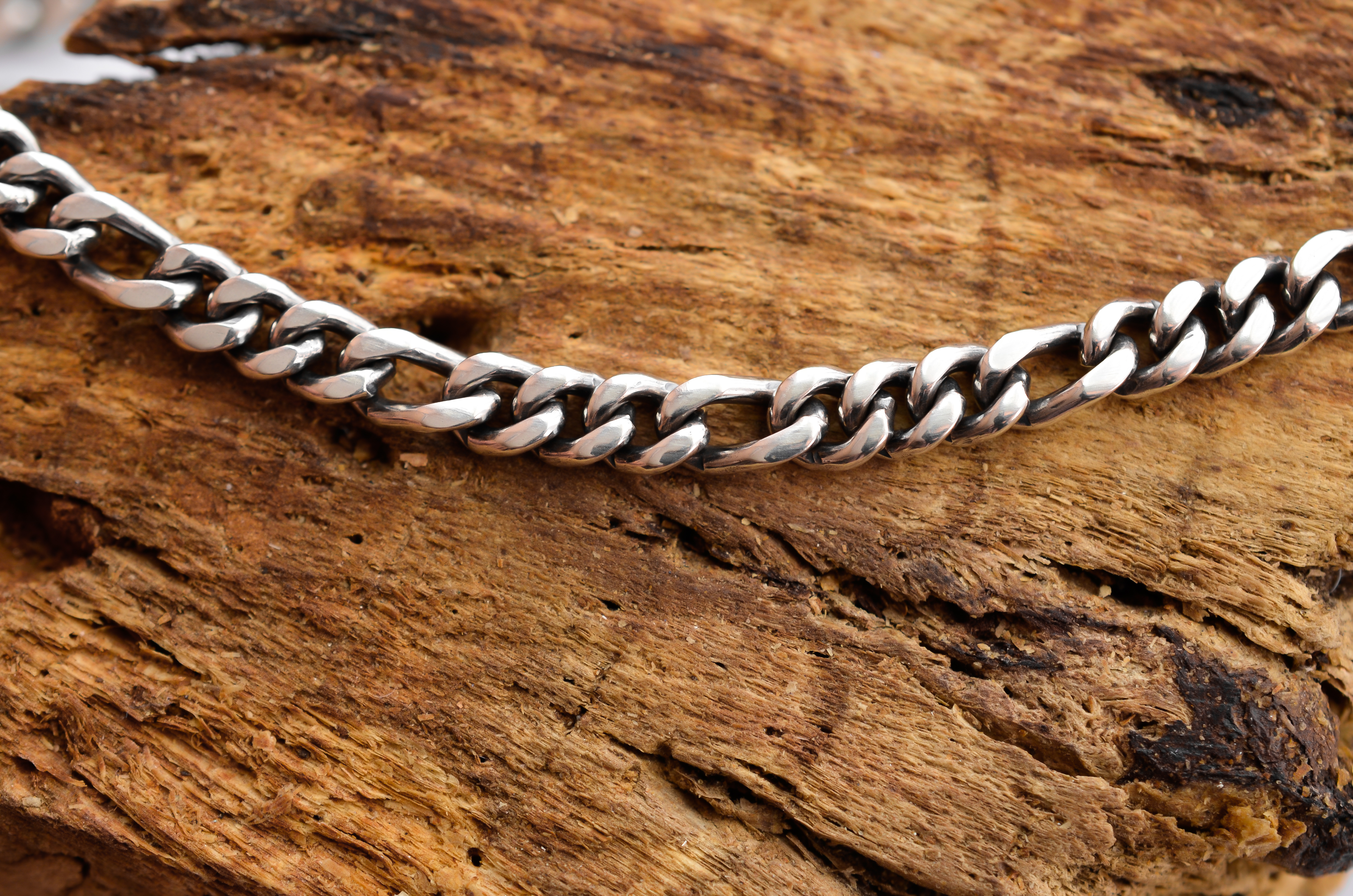 

Мужской серебряный браслет Meridian 925 пробы Панцирь Комбинированный в чернении 20,5 размер 24118/3205