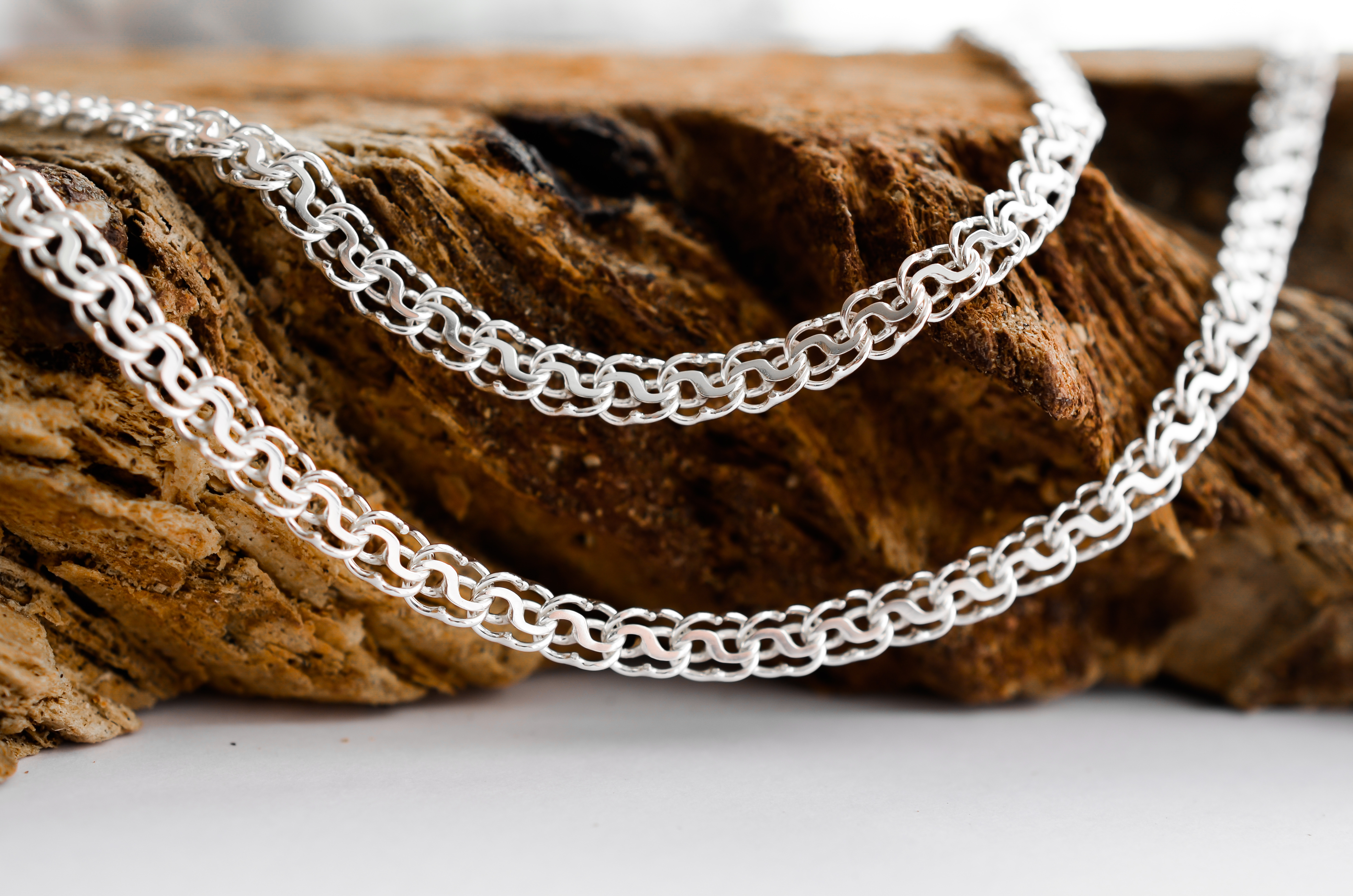 

Серебряная цепочка Meridian 925 пробы плетение "Молния" 70 размер 25013/11700