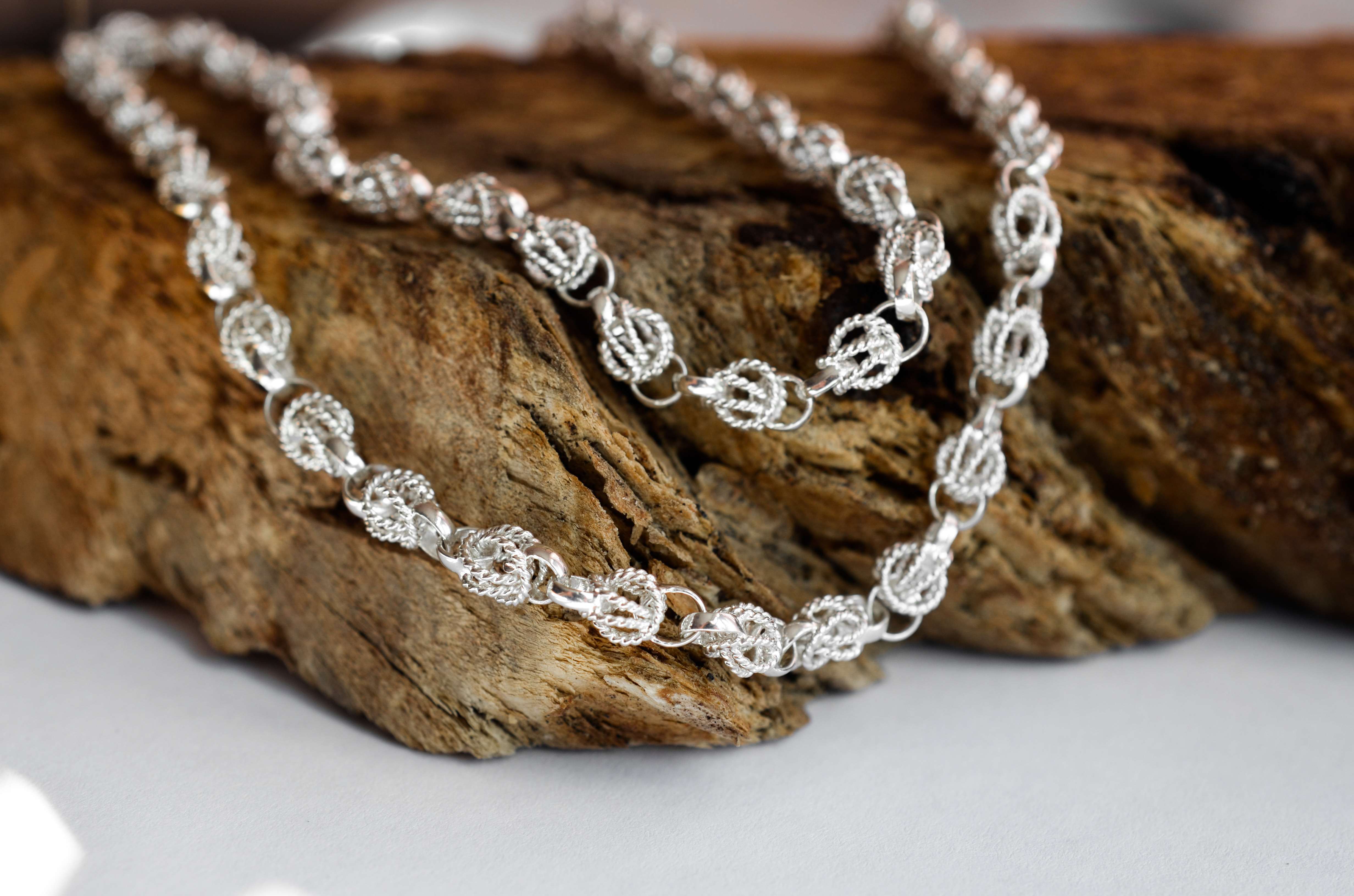 

Женская серебряная цепочка Meridian 925 пробы плетение "Орех" 50 размер 25009500