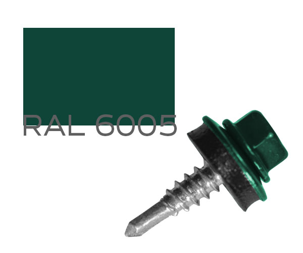 

Саморез кровельный по металлу MAXPRO с шайбой EPDM RAL-6005 4,8х19 250 шт (SDSM-48196005)