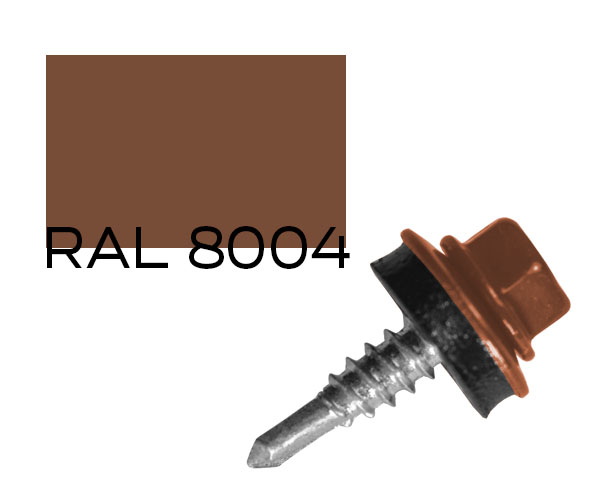 

Саморез кровельный по металлу MAXPRO с шайбой EPDM RAL-8004 4,8х19 250 шт (SDSM-48198004)