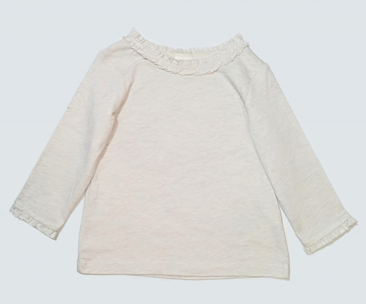 

Футболка с длинными рукавами для девочки H&M 0749485014 68 СМ Бежевый 62524