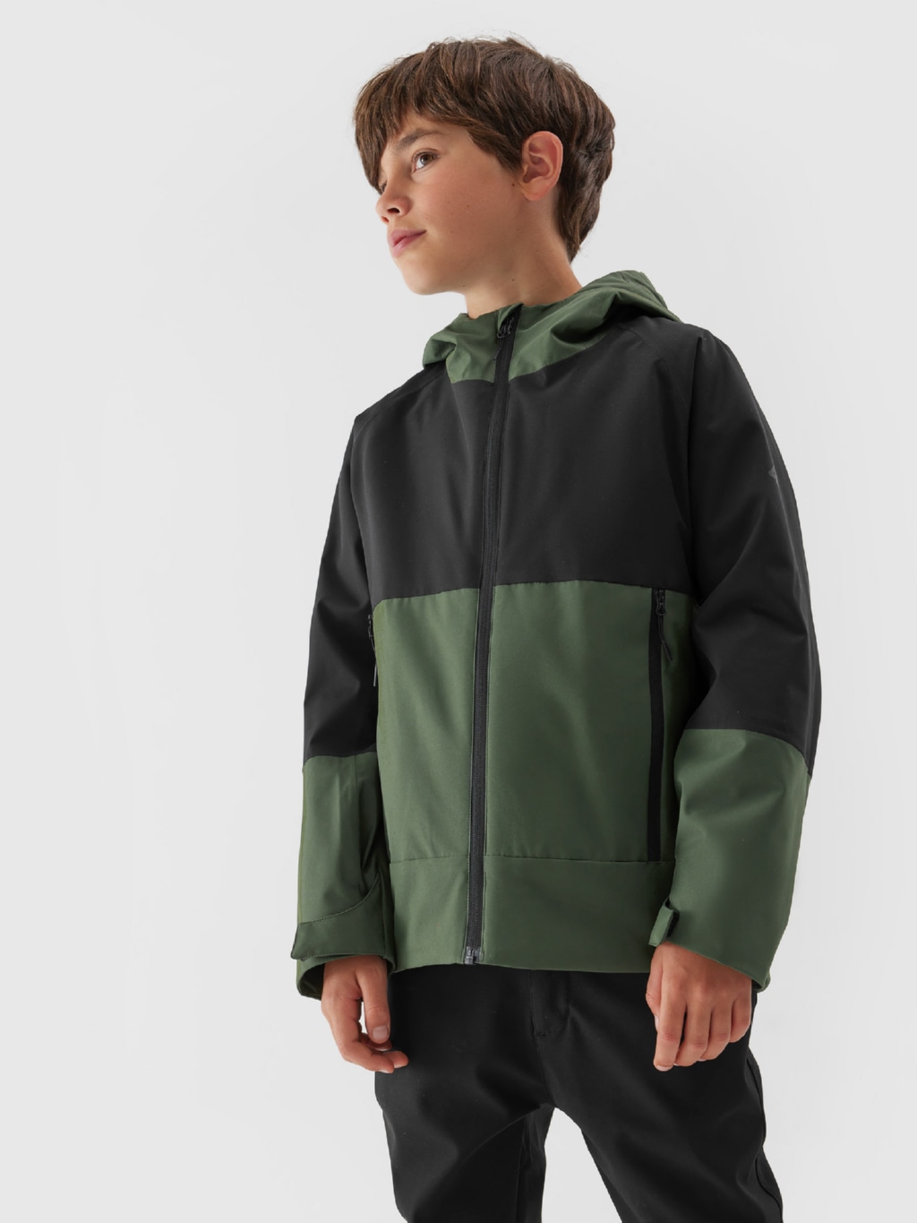Акція на Дитяча демісезонна куртка для хлопчика 4F 4FJAW23TTJAM281-43S 122 см Хакі від Rozetka