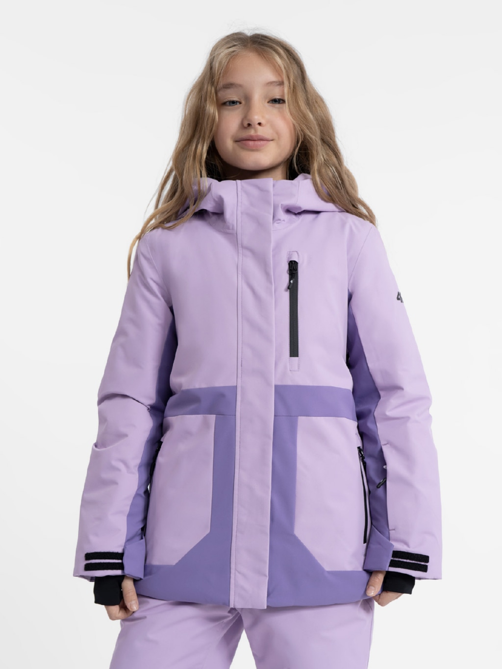 Акція на Підліткова зимова лижна куртка для дівчинки 4F 4FJAW23TTJAF295-52S 152 см Фіолетова від Rozetka