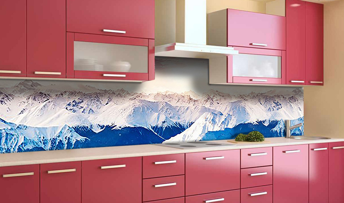 

Наклейка виниловая кухонный фартук Zatarga "Заснеженные Горы" 600х2500 мм