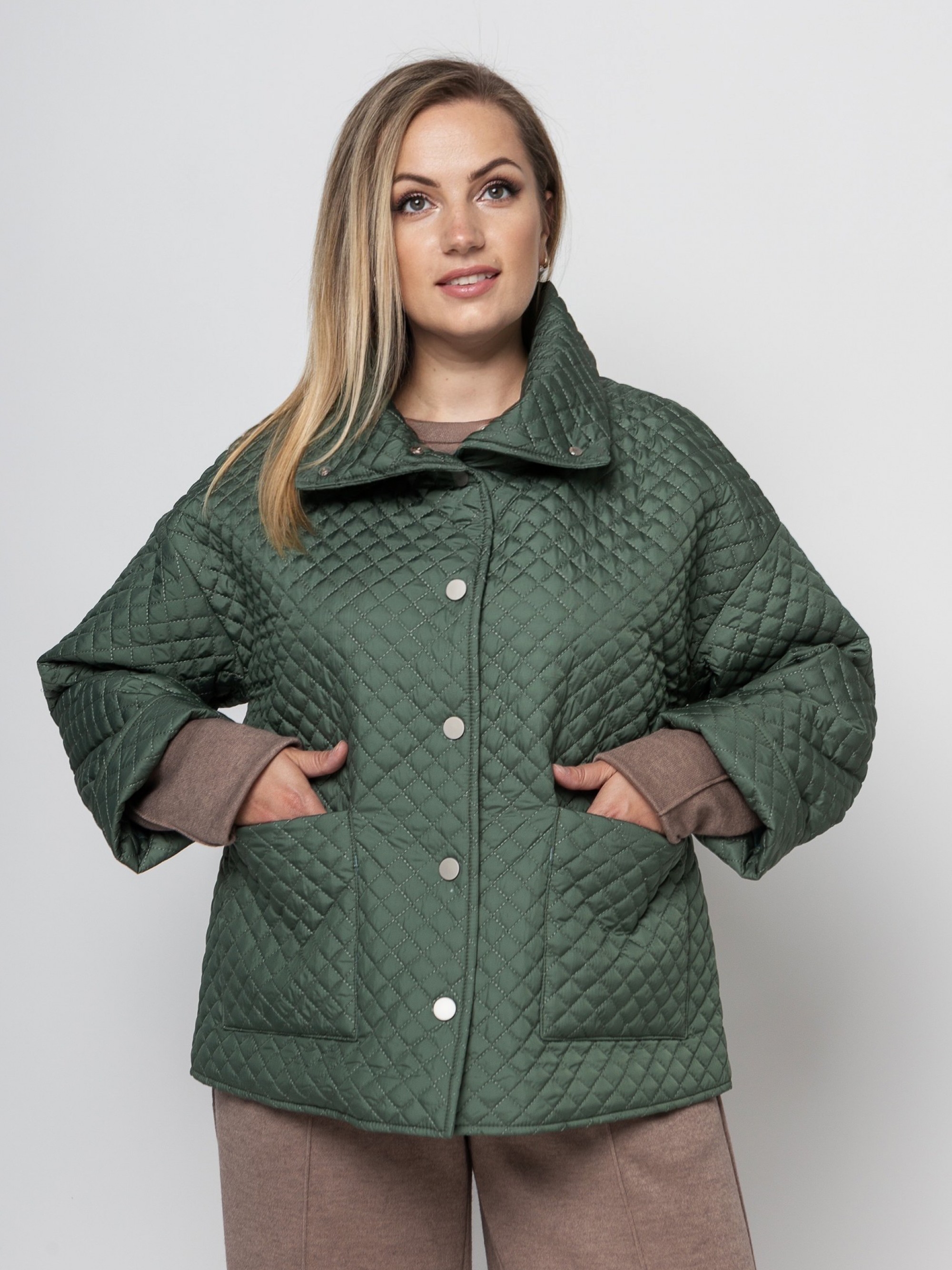 Акція на Куртка демісезонна жіноча VLAVI Сіма 139001 50 Зелена від Rozetka