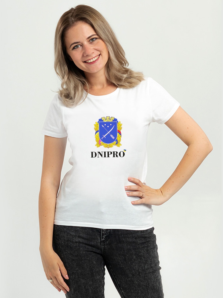 Акция на Футболка жіноча Sol's Imperial Women Місто-герой Дніпро DTF11502102/392 M Біла от Rozetka
