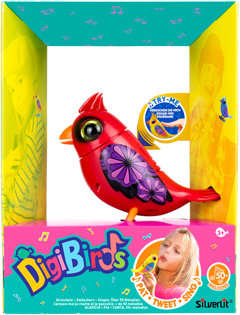 Интерактивная птичка DigiBirds Красный Кардинал (88603) – фото, отзывы ...