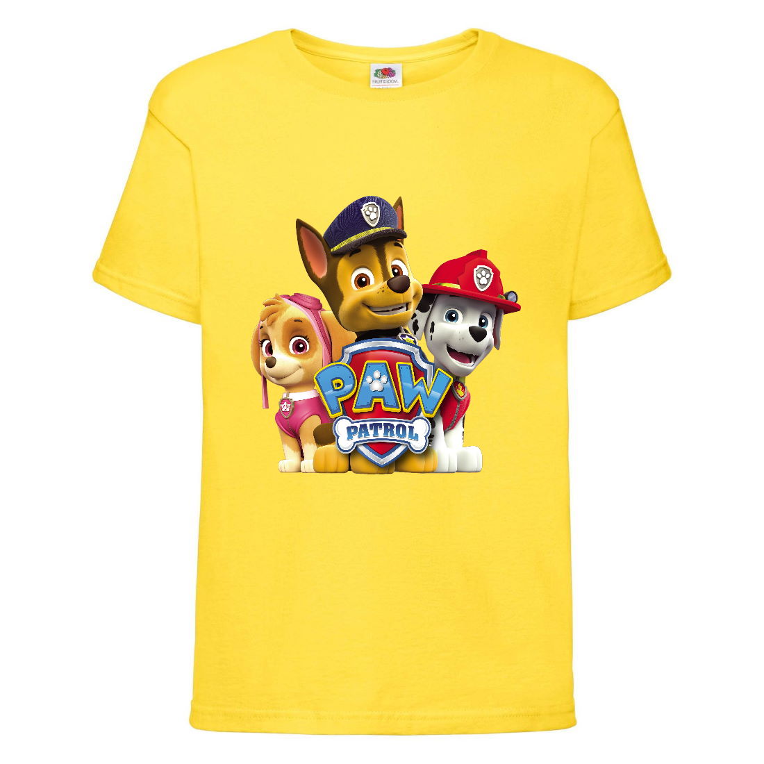 

Футболка детская Щенячий патруль (Paw Patrol) желтая (puppies-yellow) размер 128 см
