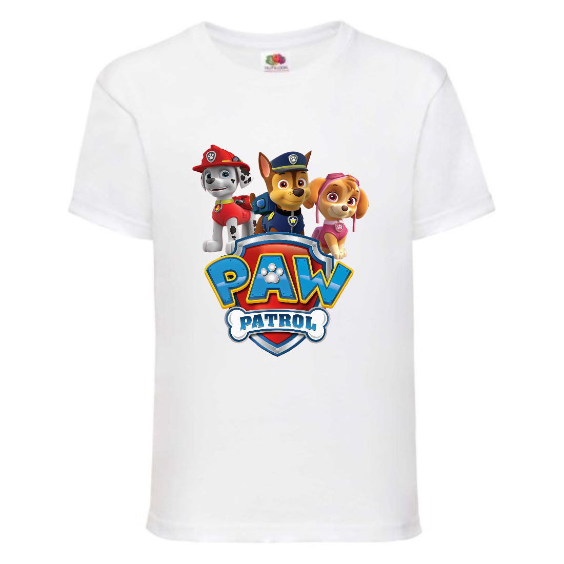 

Футболка детская Щенячий патруль (Paw Patrol) белая (puppies-5-white) размер 104 см