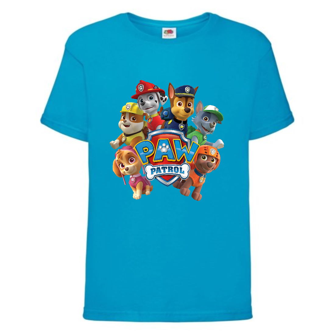 

Футболка детская Щенячий патруль (Paw Patrol) голубая (all-puppies-blue) размер 128 см