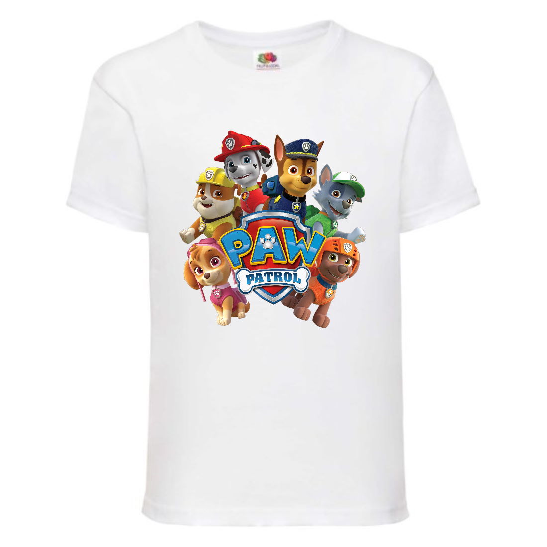 

Футболка детская Щенячий патруль (Paw Patrol) белая (all-puppies-white) размер 98 см