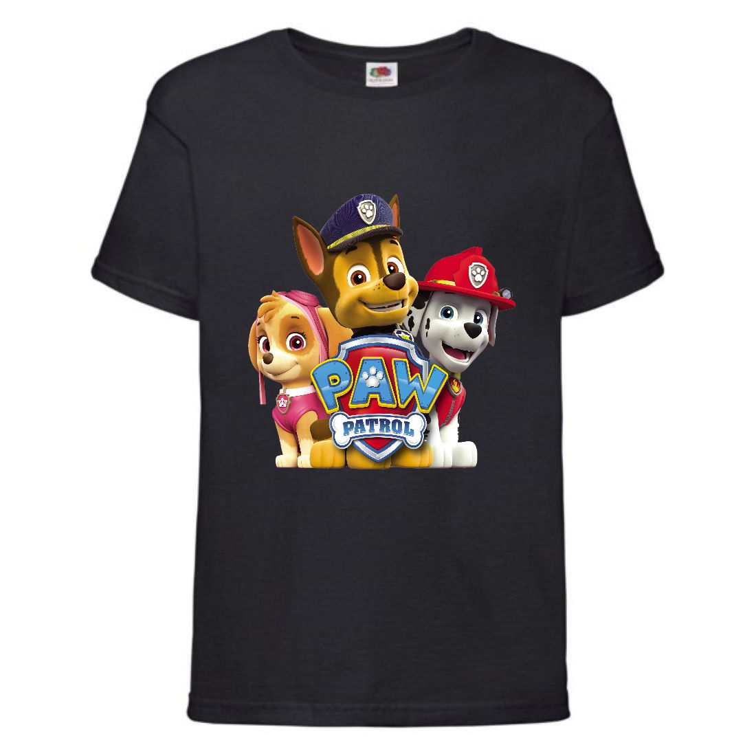 

Футболка детская Щенячий патруль (Paw Patrol) черная (puppies-black) размер 116 см