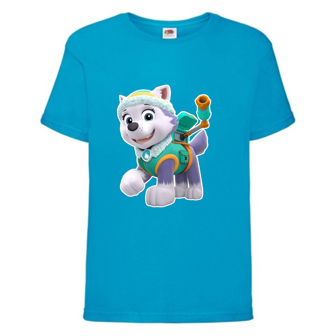 

Футболка детская Щенячий патруль (Paw Patrol) голубая (everest-blue) размер 128 см