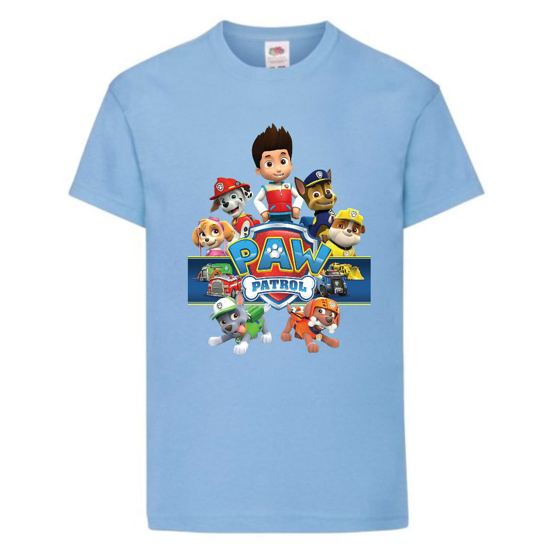 

Футболка детская Щенячий патруль (Paw Patrol) светло-голубая (puppies-2-blue) размер 128 см
