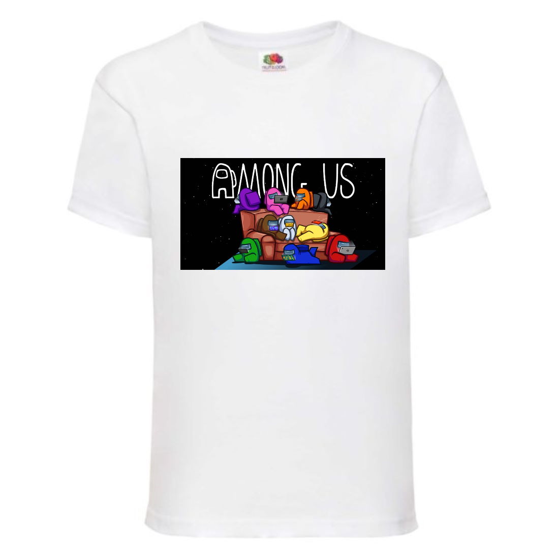 

Футболка детская Амонг АС (Among US) белая (among-us-002-white) 140 см