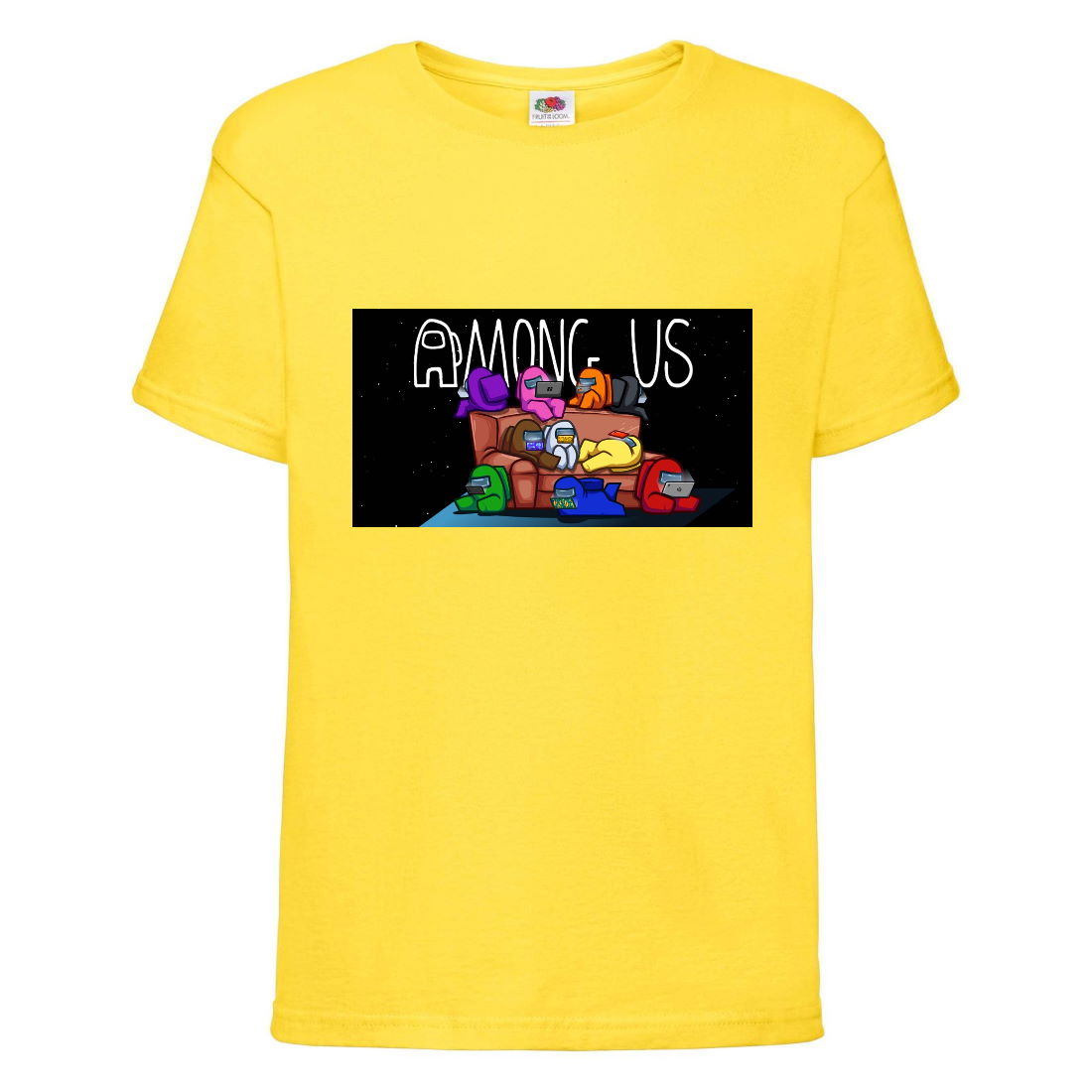 

Футболка детская Амонг АС (Among US) желтая (among-us-002-yellow) 152 см