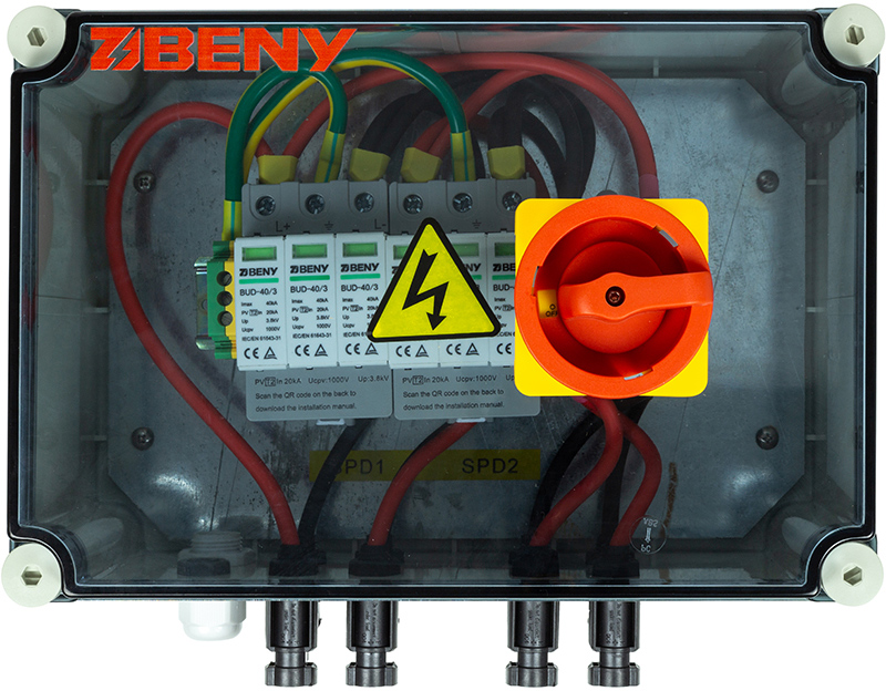 Коммуникационная коробка HiSmart PV DC 2 входа - 2 выхода IP66 ...